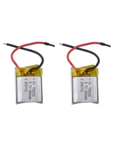 Batería de Litio 2PCS 3.7V 220mAh para Quadcopter RC
