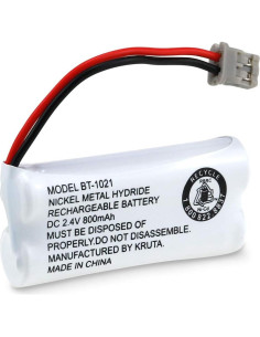 Batería Recargable Kruta BT-1021 2.4V 800mAh para Teléfono Inalámbrico 2