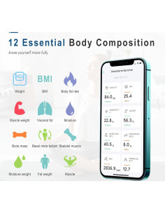 Báscula Inteligente BalanceFrom Digital 181 kg Bluetooth IMC 2