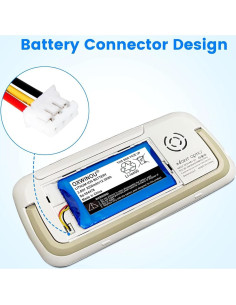 Batería de Reemplazo OWXINOU para Monitor Bebé DXR-8 Pro 3200mAh 2
