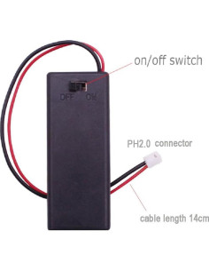 Soporte de Batería AAA DIYmalls con Interruptor ON/OFF - 5 Piezas 2