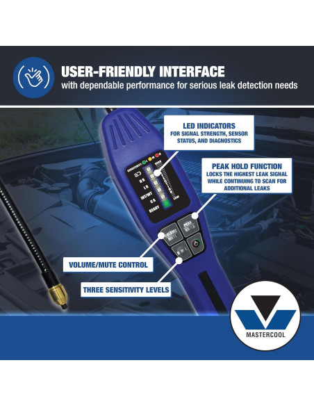Detector de Fugas de Refrigerante Mastercool 55900 Intellasense II