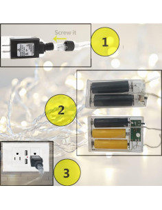 Adaptador de Batería Delinx 2-3 AA a 3V/4.5V LED 2