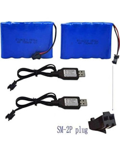 Batería Recargable NiCd 6V 800mAh Blomiky para Coches RC 2