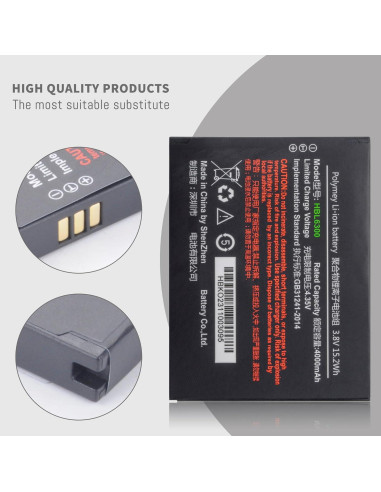 Batería de Litio-ion HBL6300 para Escáner Urovo i6200 3800mAh