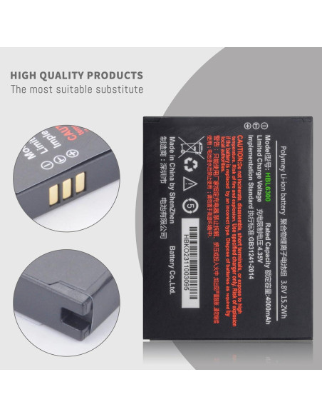 Batería de Litio-ion HBL6300 para Escáner Urovo i6200 3800mAh