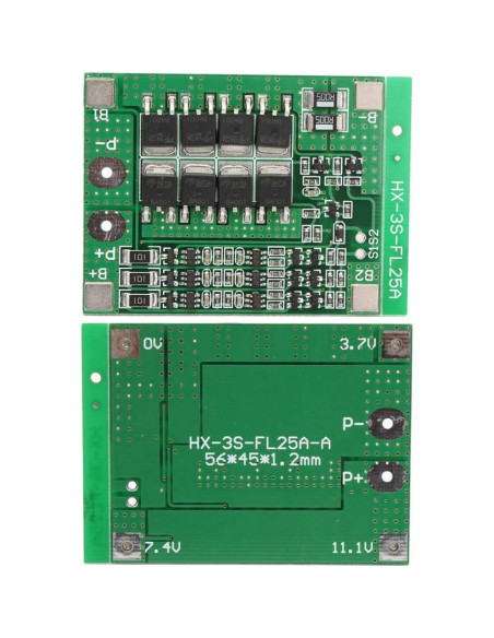 Placa de Protección de Batería de Litio 2Pcs 11.1V 25A Daier