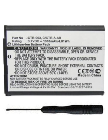 Batería de Reemplazo 1300mAh MPF para Controlador Pro Wii U