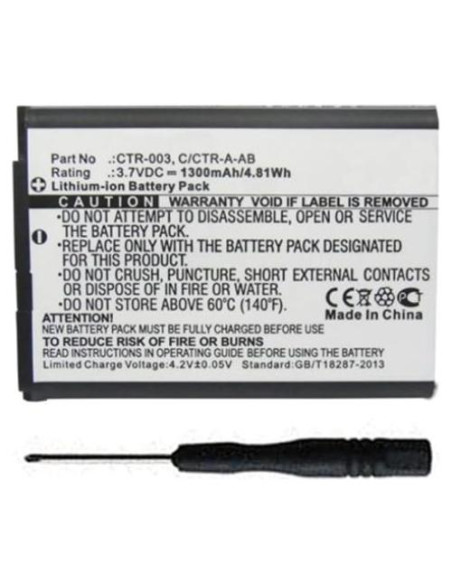 Batería de Reemplazo 1300mAh MPF para Controlador Pro Wii U