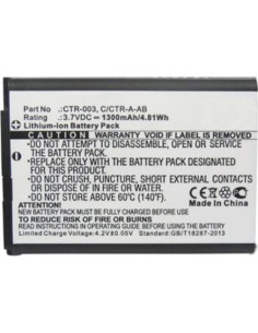 Batería de Reemplazo 1300mAh MPF para Controlador Pro Wii U 2