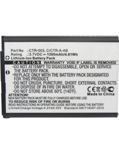 Batería de Reemplazo 1300mAh MPF para Controlador Pro Wii U