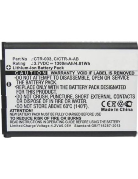 Batería de Reemplazo 1300mAh MPF para Controlador Pro Wii U