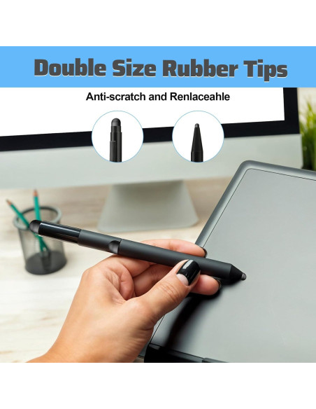 30 Puntas de Goma para Stylus JIYIN - 0.51 cm y 0.71 cm