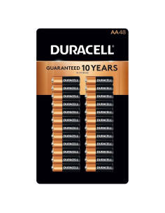 Baterías Alcalinas Duracell Coppertop AA - 48 Unidades