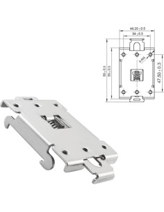 Soporte de Montaje en Riel DIN ZYAMY 2 Piezas 35mm Acero Inoxidable 2