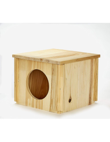 Casa para Chinchillas Kaytee de Madera Natural 20x15.8 cm