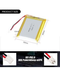 Batería de polímero de litio AKZYTUE 3.7V 3400mAh 105061 2