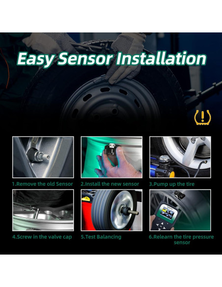 Sensor TPMS CDWTPS 315Mhz para Chevy GMC Cadillac 4 Piezas