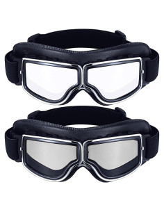 Gafas de Motocicleta Frienda Vintage A prueba de Viento y Polvo