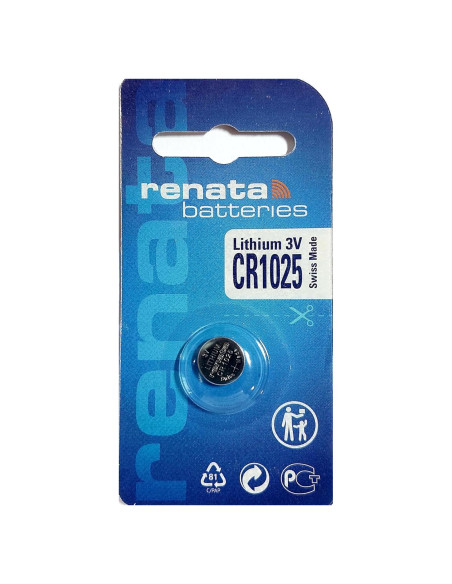 Batería de Litio Renata CR1025 3V Hecho en Suiza
