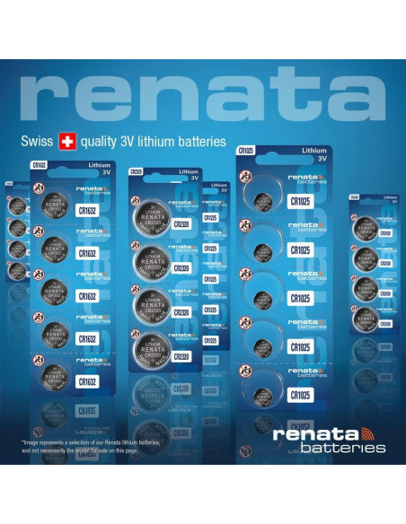 Baterías de Litio Renata CR1216 - 5 Unidades 3V 30mAh