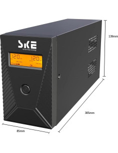 UPS 600VA SKE SK600 con Batería Leoch y LCD Inteligente 2