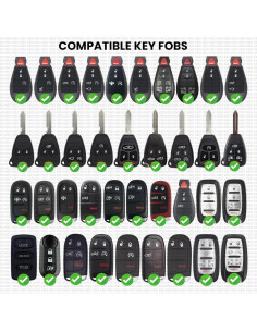 Baterías CR2032 Key Battery Outlet para Jeep y Dodge - Paquete de 2 2