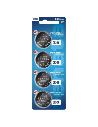Baterías de Litio Renata CR2450N - 3V 540mAh (4 unidades)