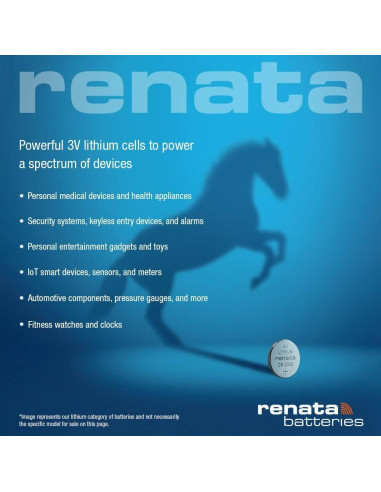 Baterías de Litio Renata CR2450N - 3V 540mAh (4 unidades)