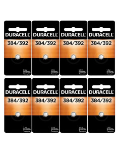 Baterías Duracell 384/392 - Paquete de 8 unidades