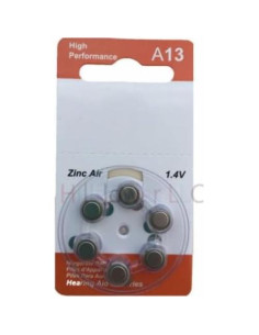 Baterías de Óxido de Zinc A13 Hillflower 300 Piezas 1.45V 2