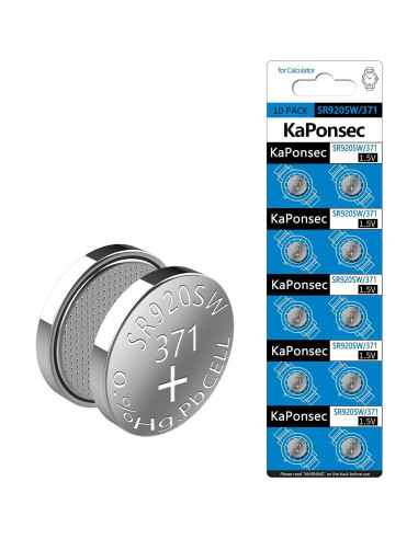 20 Baterías de Óxido de Plata SR920SW KaPonsec 32g