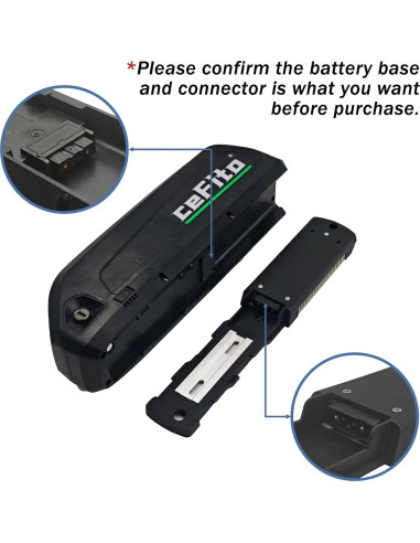 Batería de Ebike 48V 10Ah Cefito con Cargador Rápido 2A