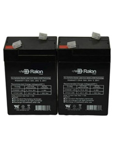 Batería de Emergencia Raion Power RG0645T1 6V 4.5Ah Pack de 2
