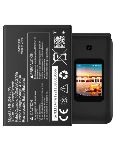Batería de Reemplazo ITMBET TL14H5044357W 1650mAh para AT&T Cingular Flip IV