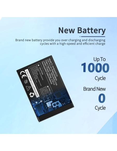 Batería de Reemplazo ITMBET TL14H5044357W 1650mAh para AT&T Cingular Flip IV