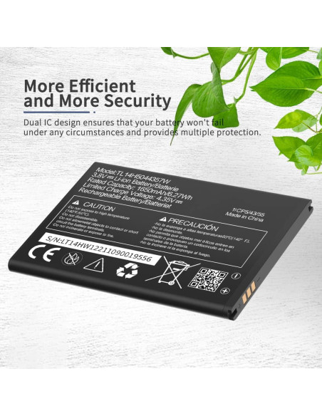 Batería de Reemplazo ITMBET TL14H5044357W 1650mAh para AT&T Cingular Flip IV