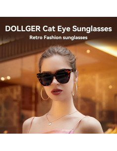 Gafas de sol retro Dollger ojo de gato UV400 para mujer 2