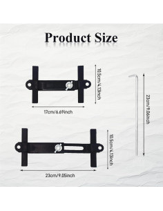 Soporte de Batería Ajustable PACLVIO Universal 23 cm Metal 2