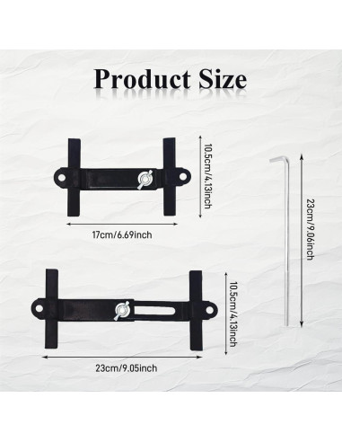 Soporte de Batería Ajustable PACLVIO Universal 23 cm Metal