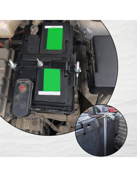 Soporte de Batería Ajustable PACLVIO Universal 23 cm Metal