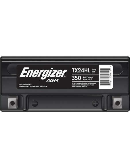 Batería AGM Energizer TX24HL 12V 21Ah para Motocicletas y ATV