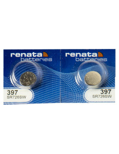Baterías de Óxido de Plata Renata 397 SR726SW - 1.55V (2 Unidades)