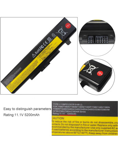 Batería de Laptop Li-ion 5200mAh Gomarty para Lenovo