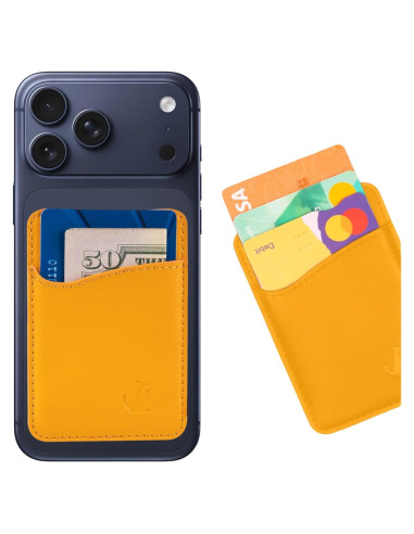 Billetera Adhesiva de Cuero Wallaroo para Teléfonos - Soporte de 3 Tarjetas