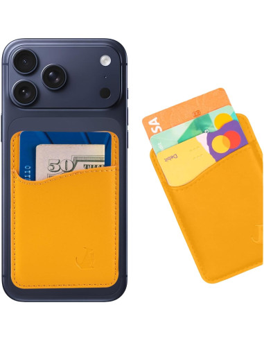 Billetera Adhesiva de Cuero Wallaroo para Teléfonos - Soporte de 3 Tarjetas