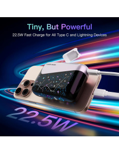 Cargador Portátil Galaxy H30 12000mAh con Cables Integrados 2