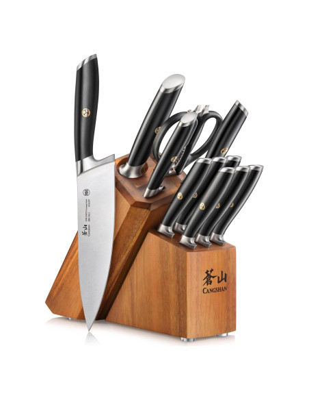 Juego de cuchillos Cangshan L Series 12 piezas acero forjado