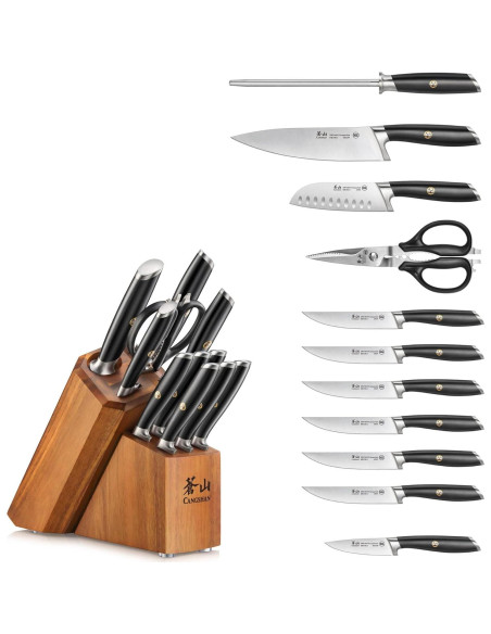 Juego de cuchillos Cangshan L Series 12 piezas acero forjado