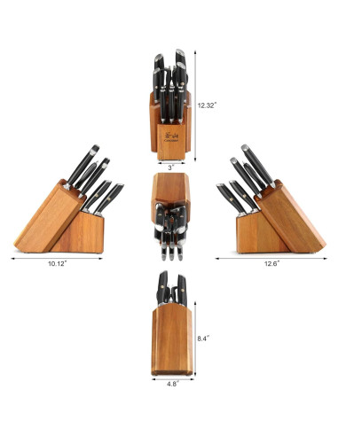Juego de cuchillos Cangshan L Series 12 piezas acero forjado